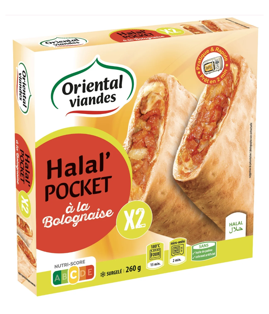 HALAL POCKET BOLOGNAISE ORIENTAL VIANDES 260G