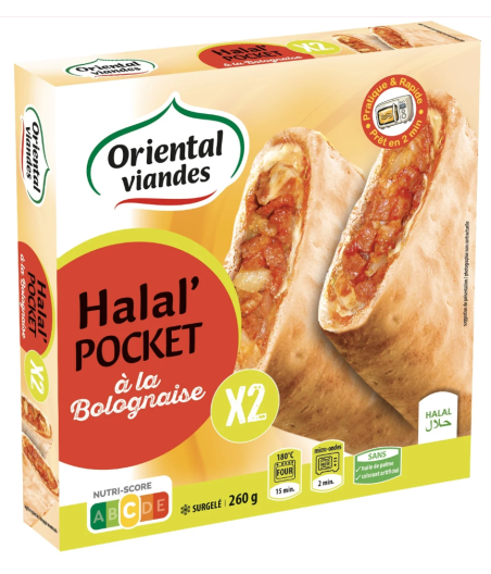 HALAL POCKET BOLOGNAISE ORIENTAL VIANDES 260G