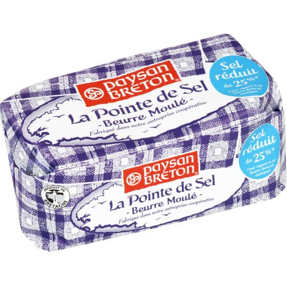 BEURRE MOULE LA POINTE DE SEL PAYSAN BRETON 250G