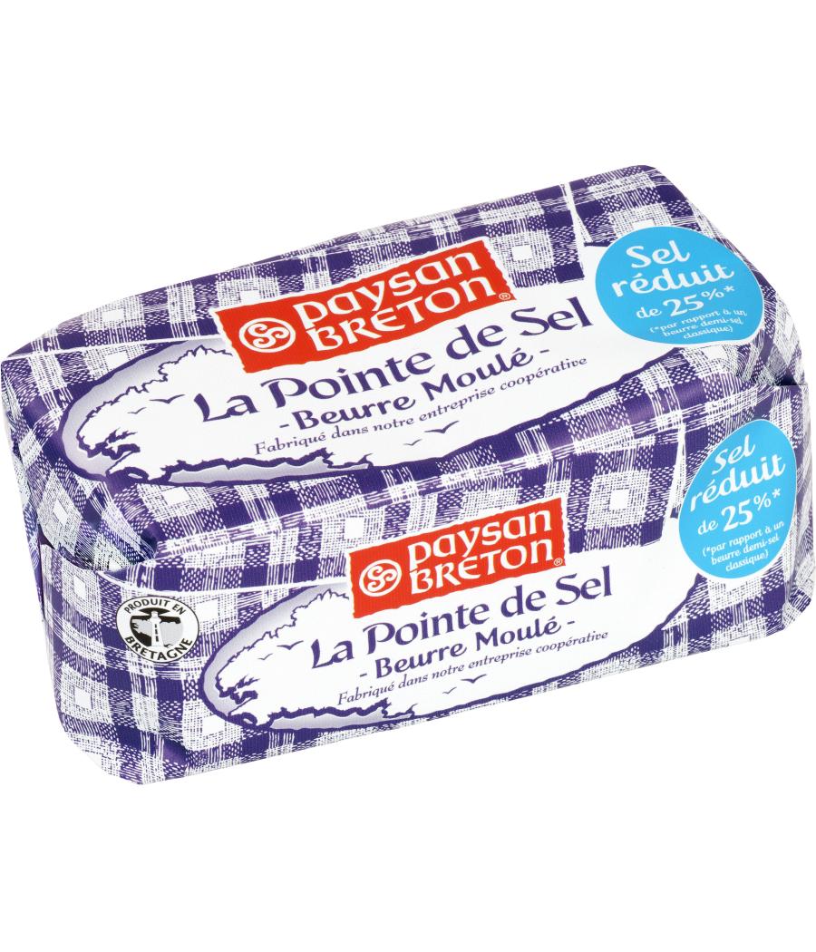 BEURRE MOULE LA POINTE DE SEL PAYSAN BRETON 250G