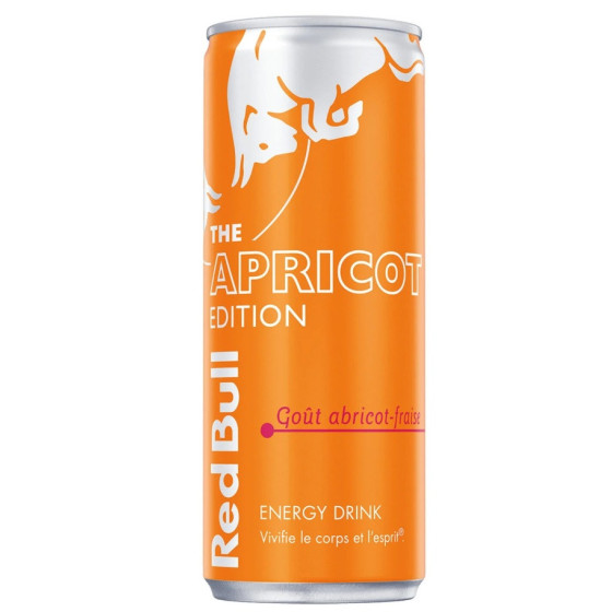 RED BULL THE APRICOT EDITION GOUT ABRICOT-FRAISE 25CL