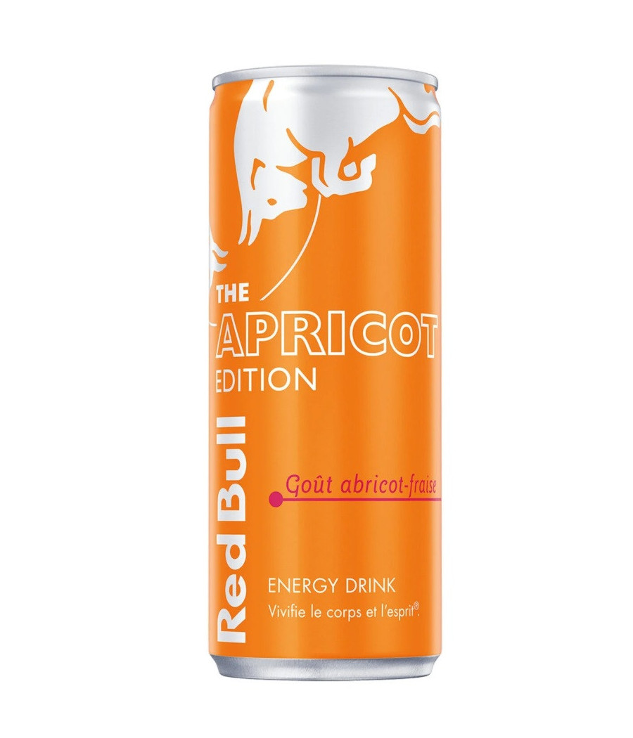 RED BULL THE APRICOT EDITION GOUT ABRICOT-FRAISE 25CL
