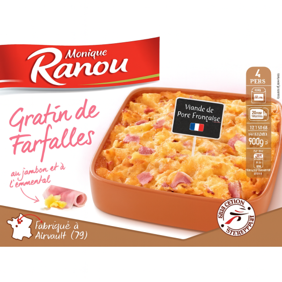 GRATIN DE FARFALLES  MONIQUE RANOU 900G