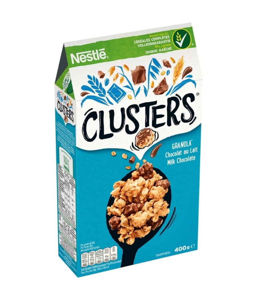 CLUSTERS CHOCOLAT AU LAIT 400 G E