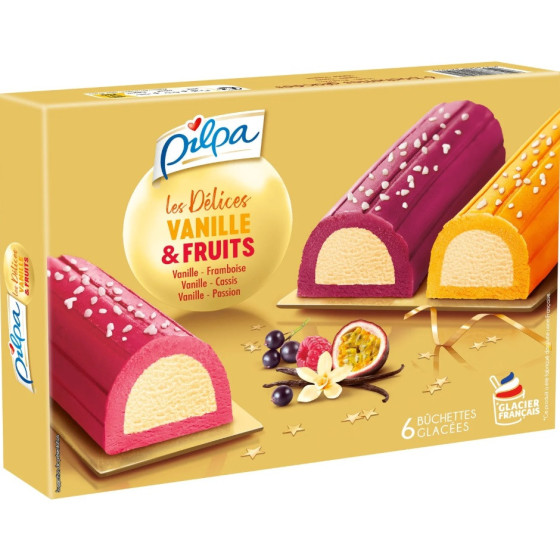 LES DELICES VANILLE ET FRUITS PILPA 351G