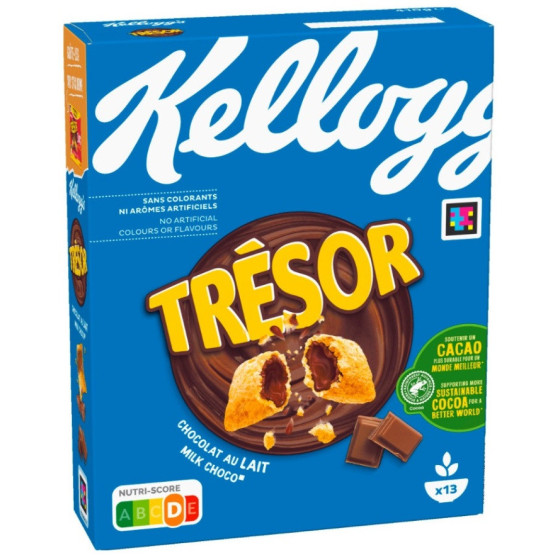CEREALES KELLOGG TRESOR CHOCOLAT AU LAIT 660G