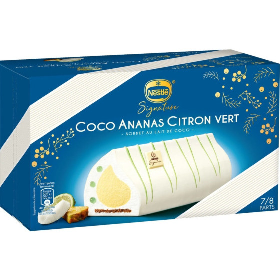 BUCHE GLACEE COCO ANANAS CITRON NESTLE 500G