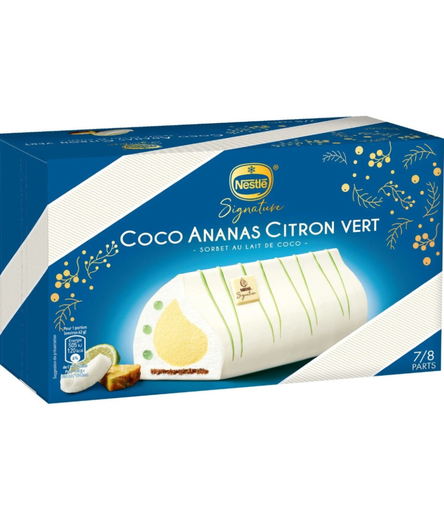 BUCHE GLACEE COCO ANANAS CITRON NESTLE 500G