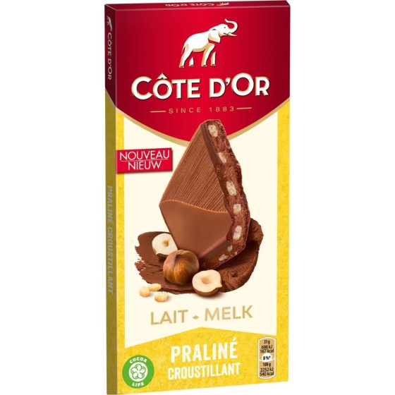 CHOCOLAT AU LAIT PRALINE CROUSTILLANT 155G