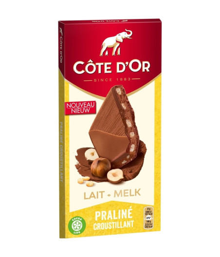 CHOCOLAT AU LAIT PRALINE CROUSTILLANT 155G