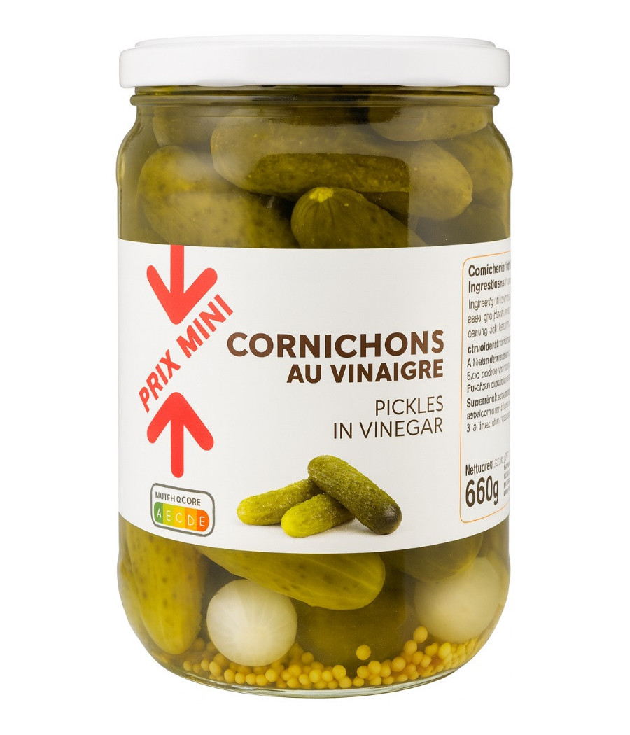CORNICHONS AU VINAIGRE 660G