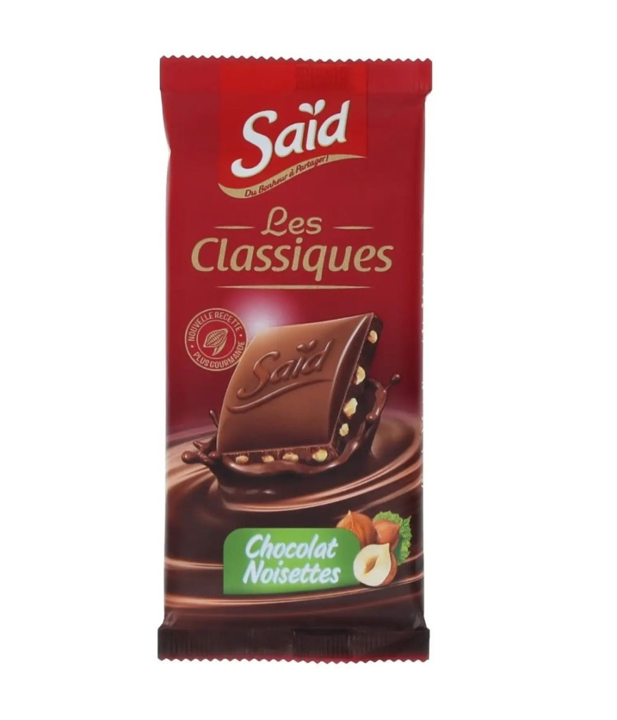 CHOCOLAT NOISETTES LES CLASSIQUES SAIDA 100G