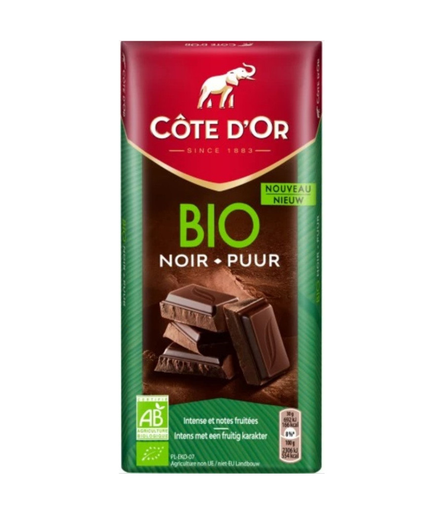 TABLETTE DE CHOCOLAT COTE D'OR BIO 150G