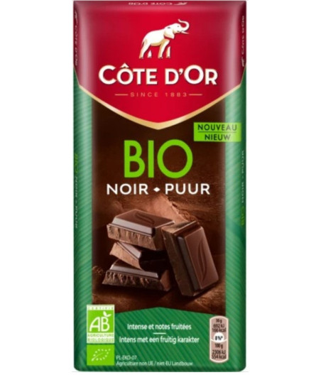 TABLETTE DE CHOCOLAT COTE D'OR BIO 150G