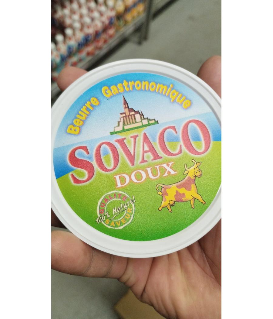 BEURRE GASTRONOMIQUE DOUX SOVACO 250G
