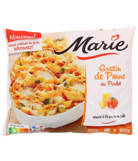 GRATIN DE PENNE AU POULET MARIE 900G