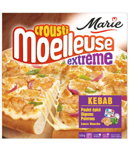 PIZZA CROUSTI MOELLEUSE KEBAB MARIE 530G