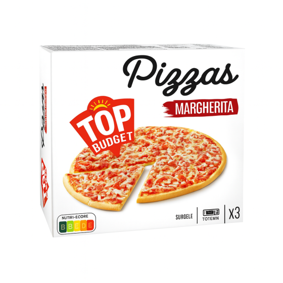 PIZZA MARGHERITA TOP BUDGET 3x300G