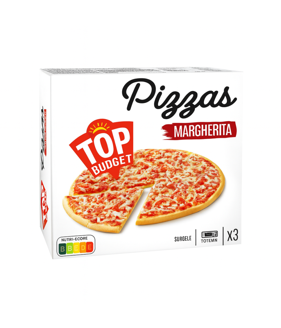 PIZZA MARGHERITA TOP BUDGET 3x300G