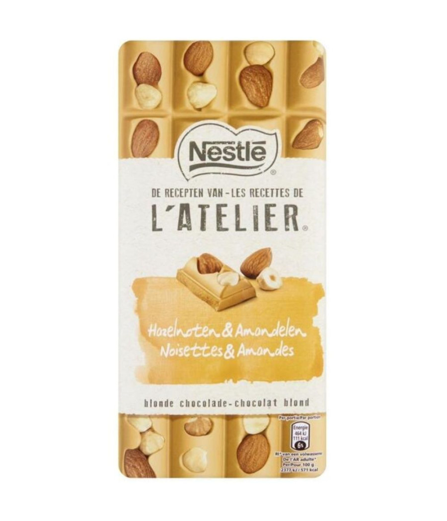CHOCOLAT BLOND CARAMEL NOISETTES NESTLE 195G