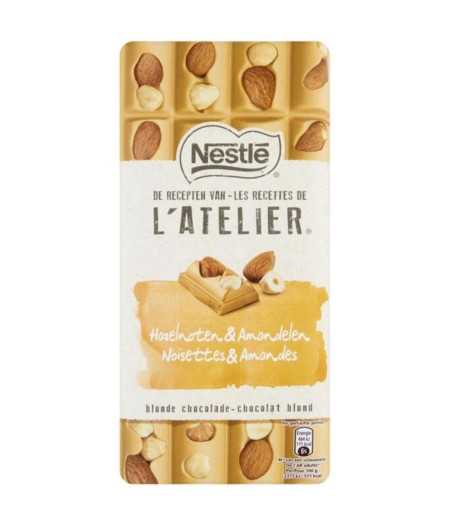 CHOCOLAT BLOND CARAMEL NOISETTES NESTLE 195G