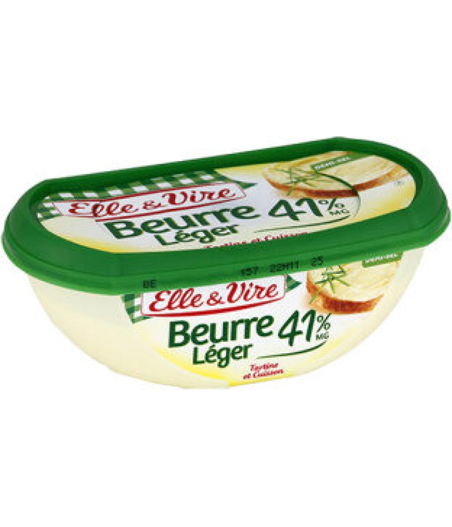 BEURRE DEMI-SEL LEGER 41% ELLE&VIRE 250G