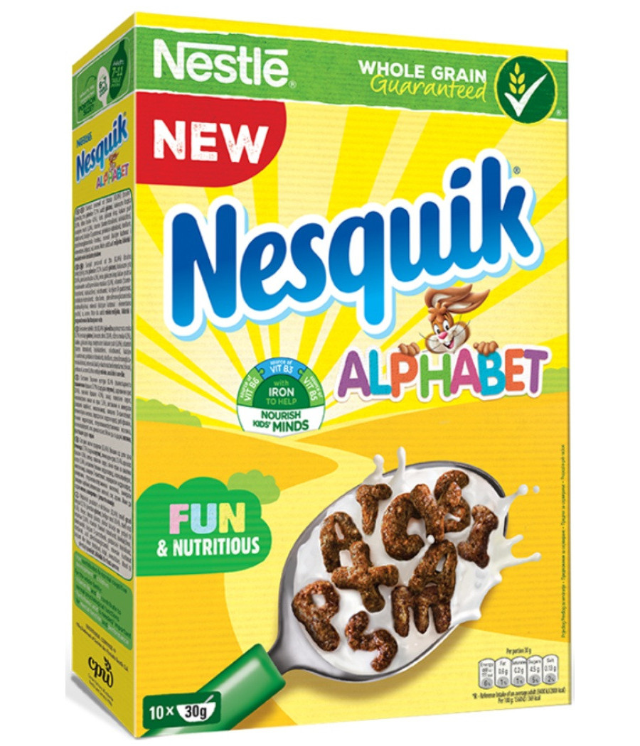 CEREALES NESTLE NESQUIK ALPHABET 325G