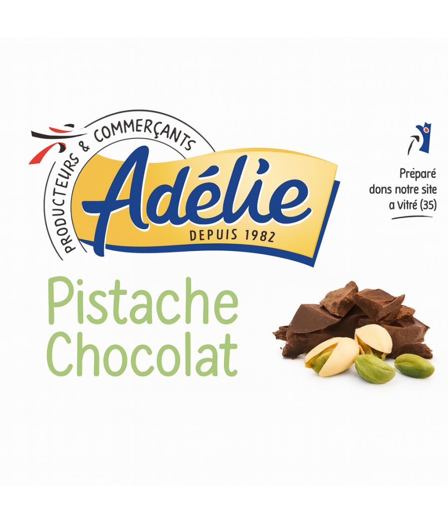 CONES PISTACHE CHOCOLAT ADELIE X6