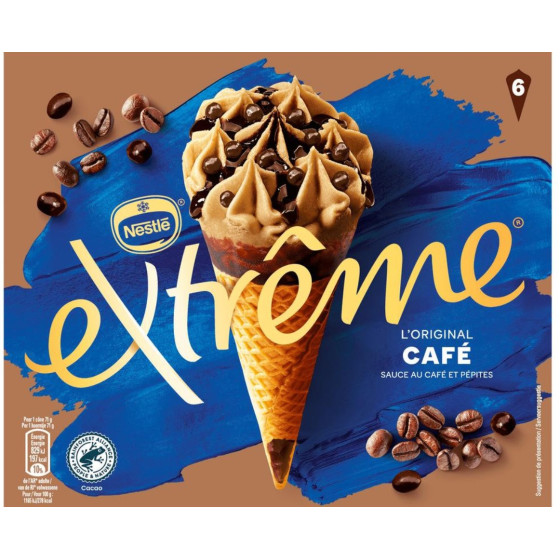 GLACES CAFE PEPITES CHOCOLAT EXTREME NESTLE 426G