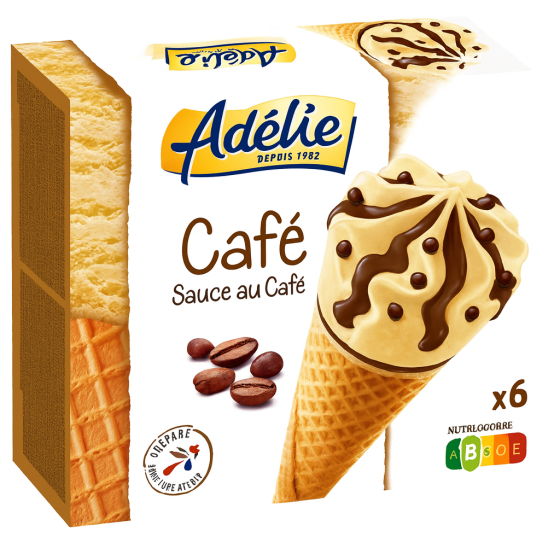GLACE CAFE SAUCE AU CAFE ADELIE X6 720G