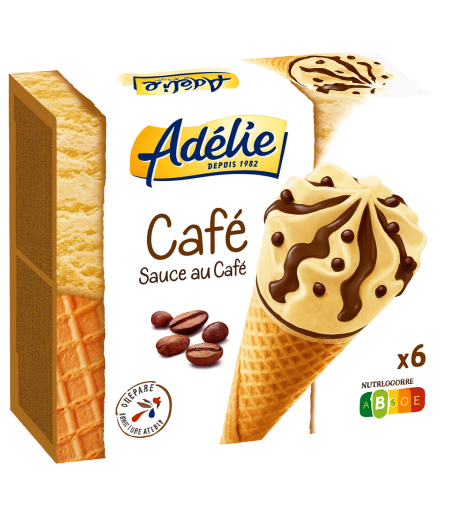 GLACE CAFE SAUCE AU CAFE ADELIE X6 720G