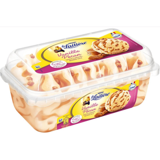GLACE VANILLE PECAN LA LAITIERE 510G