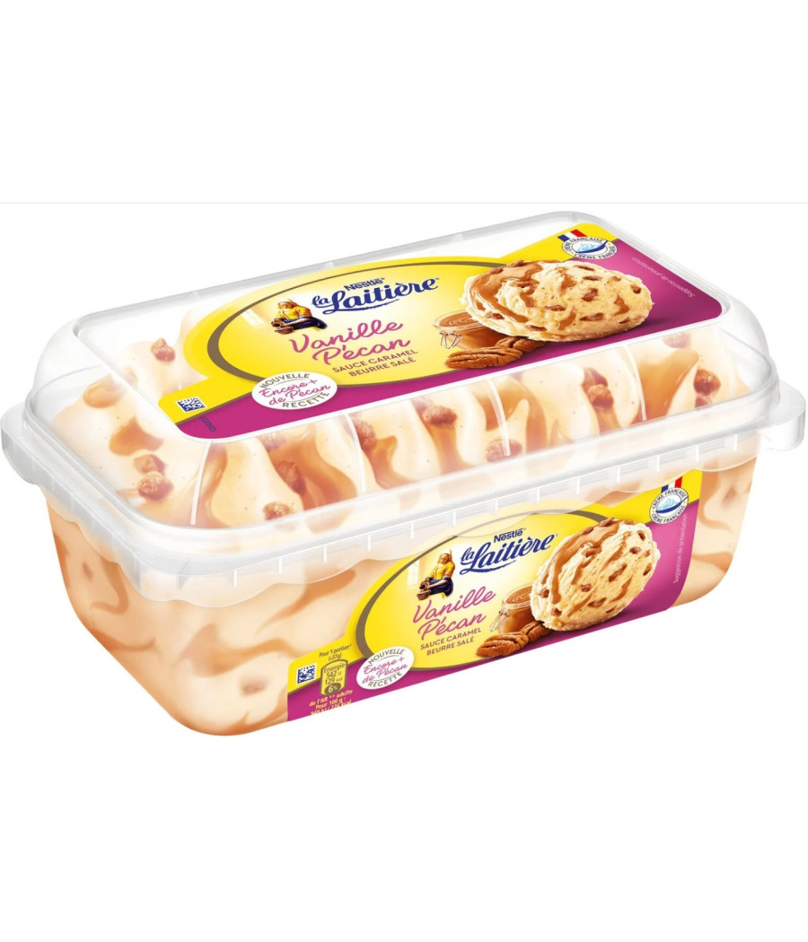GLACE VANILLE PECAN LA LAITIERE 510G