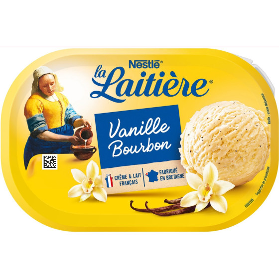 GLACE VANILLE BOURBON LA LAITIERE 490G