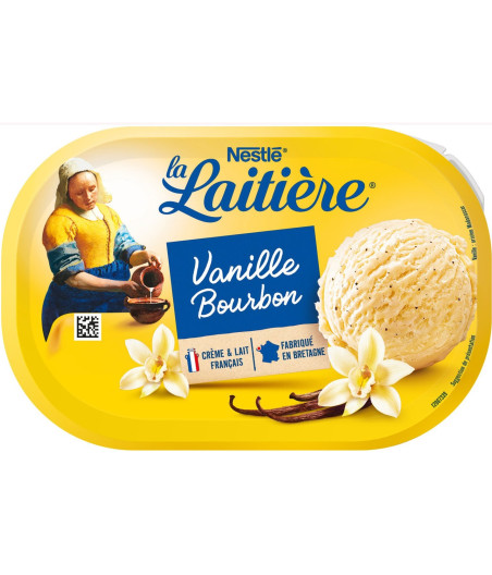 GLACE VANILLE BOURBON LA LAITIERE 490G