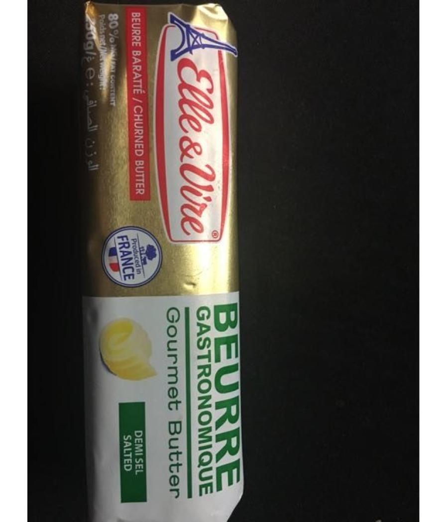 BEURRE GASTRONOMIQUE DEMI SEL ELLE&VIRE 250G