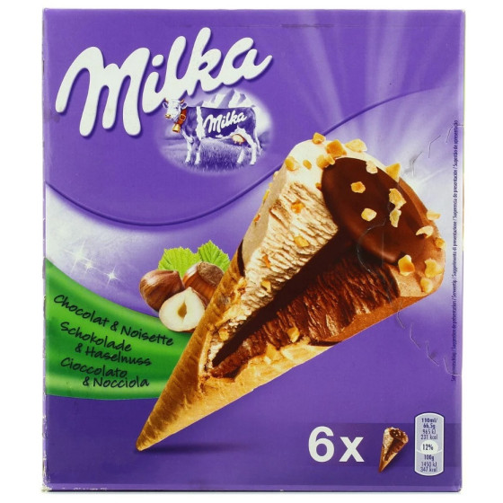 GLACE CHOCOLAT NOISETTES MILKA 399G