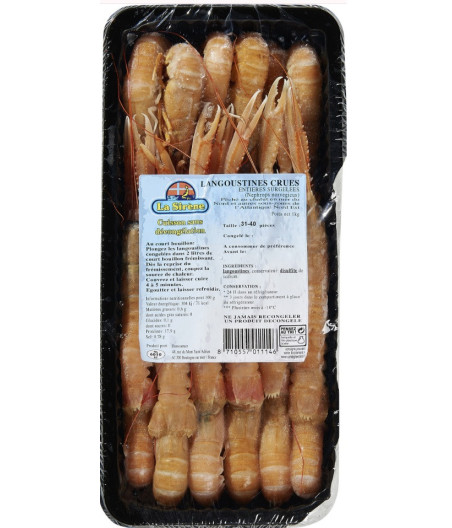 LANGOUSTINES CRUES ENTIERES SURGELEES LES SIRENES 1KG