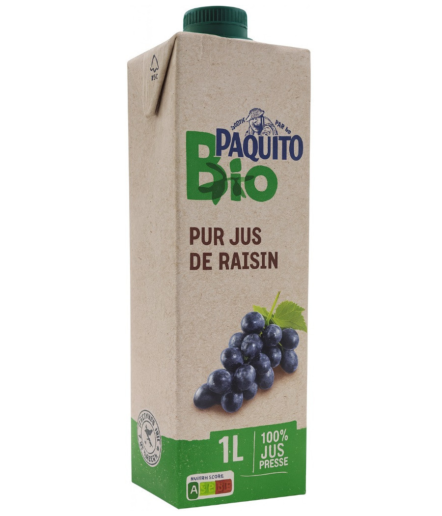 JUS DE RAISIN  PAQUITO PUR JUS BIO 1 L