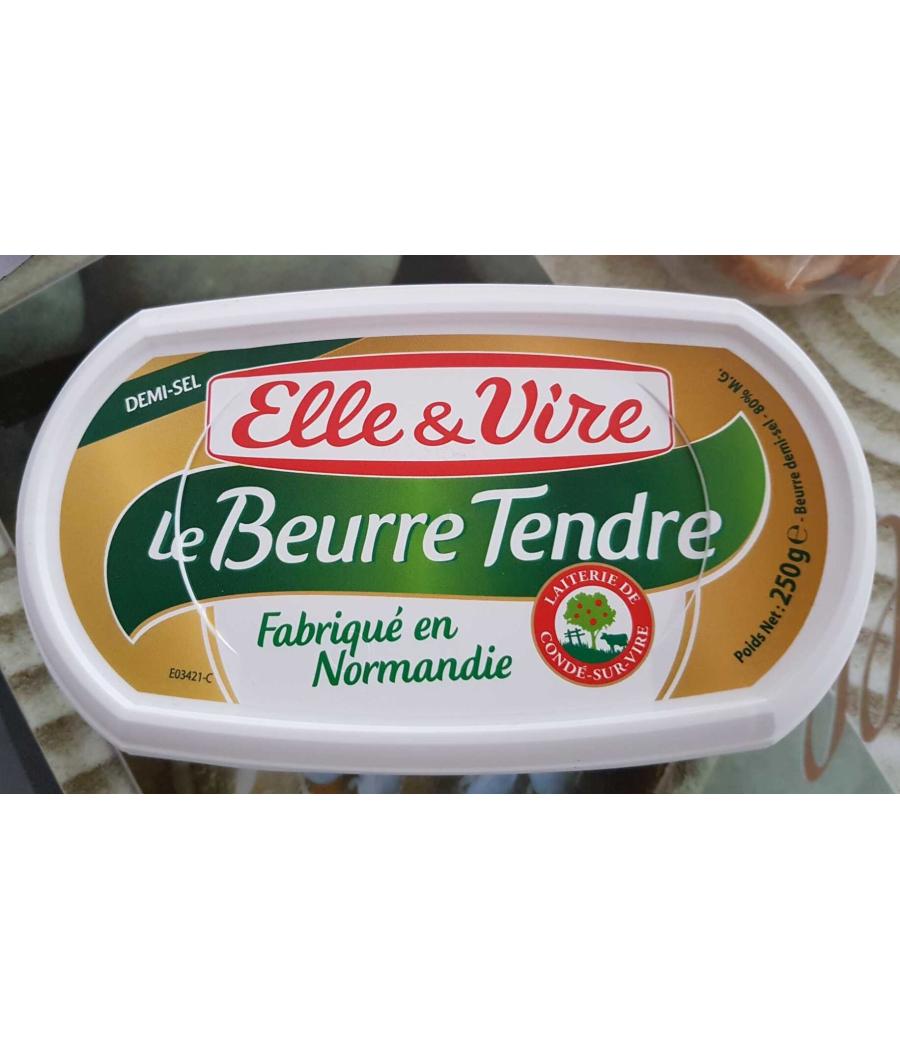 LE BEURRE TENDRE DEMI-SEL BARQUETTE 250 G