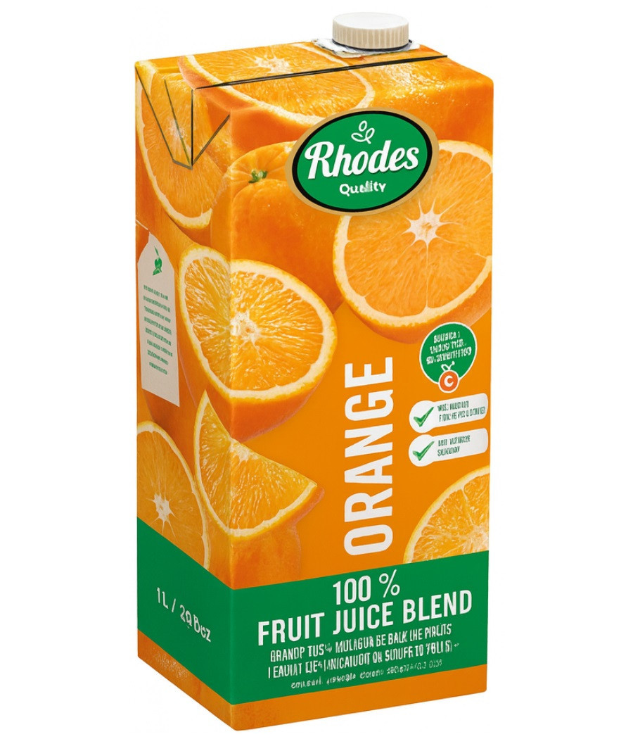 PUR JUS ORANGE RHODES 1L