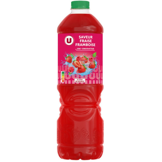 BOISSON SAVEUR FRAISE FRAMBOISE 2 L