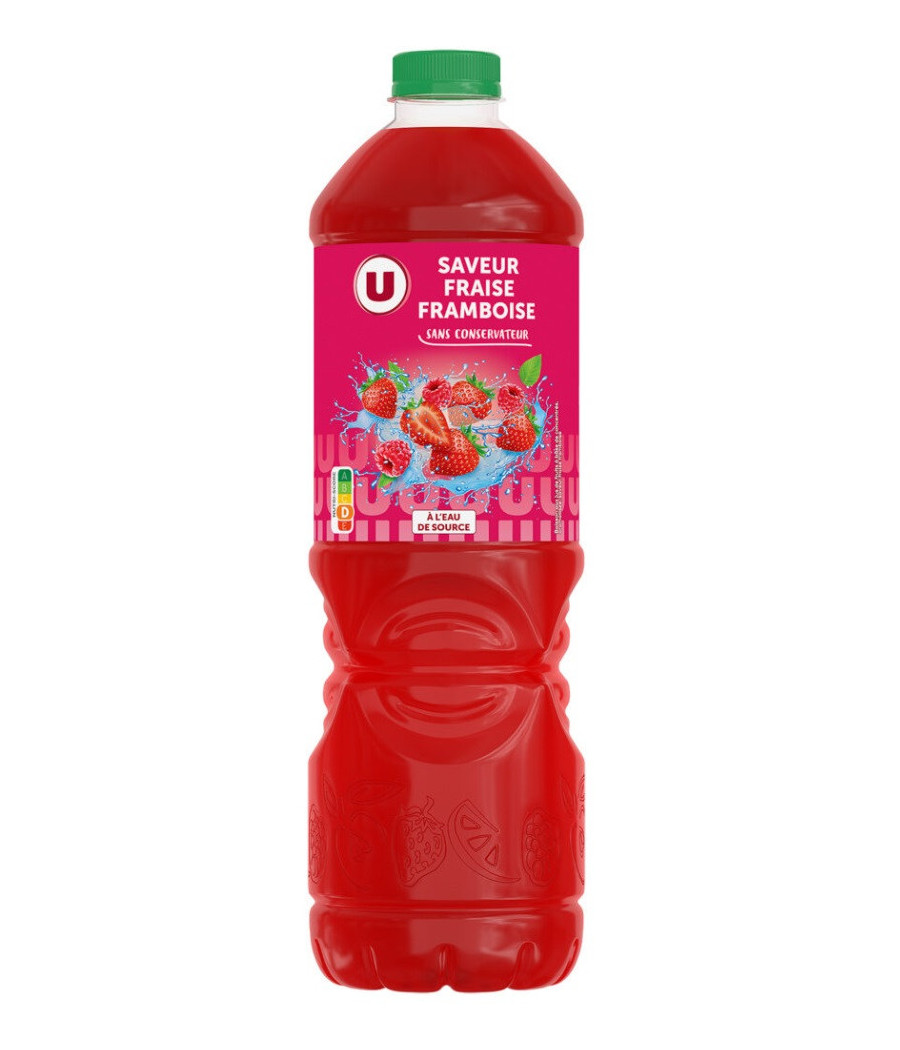 BOISSON SAVEUR FRAISE FRAMBOISE 2 L