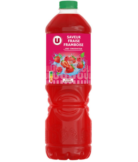 BOISSON SAVEUR FRAISE FRAMBOISE 2 L