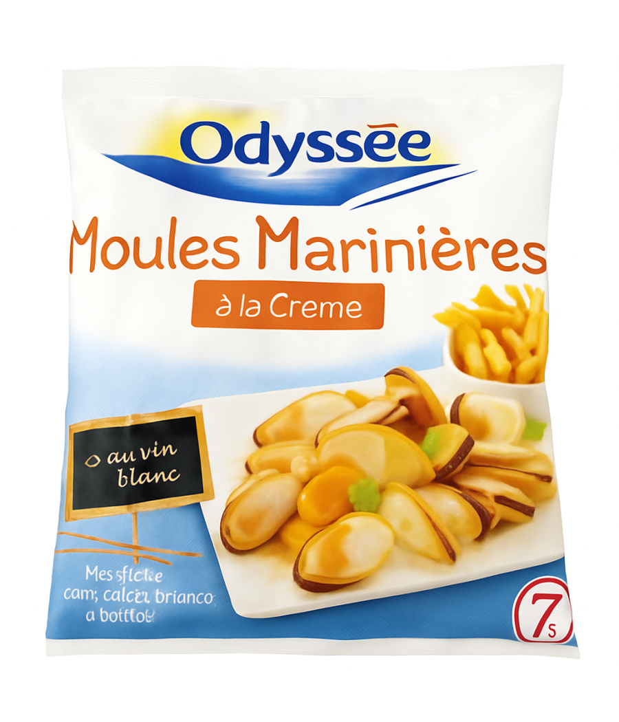 MOULES MARINIERES A LA CREME ODYSSEE 400G