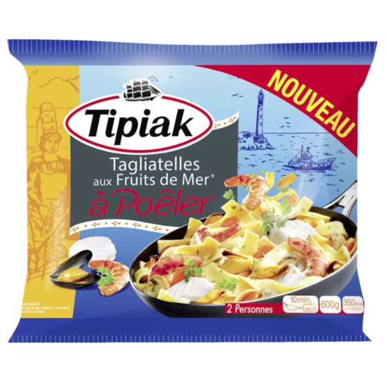 TAGLIATELLES AUX FRUITS DE MER A LA POELE TIPIAK 600G