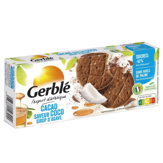 BISCUITS GERBLE SABLE COCO CACAO 132G