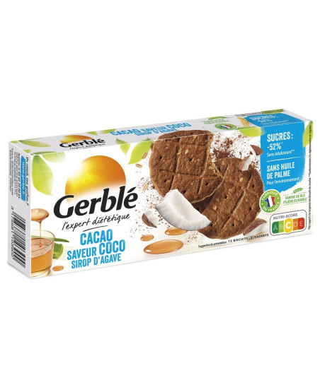 BISCUITS GERBLE SABLE COCO CACAO 132G
