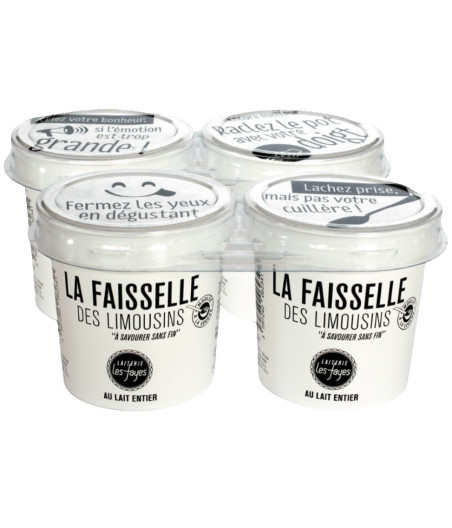 FROMAGE FRAIS LA FAISSELLE DES LIMOUSINS LAITERIE LES FAYES 4X100G