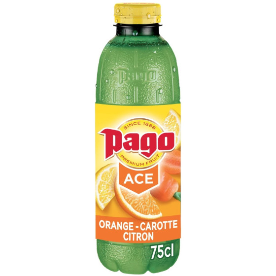 JUS PAGO ACE ORANGE CAROTTE  CITRON 0.75CL